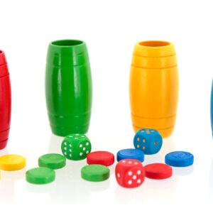 Fichas parchís madera