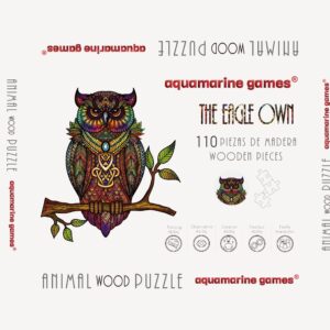 ANIMAL WOOD PUZZLE BUHO REAL