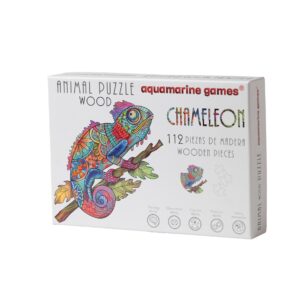 ANIMAL WOOD PUZZLE CAMALEÓN