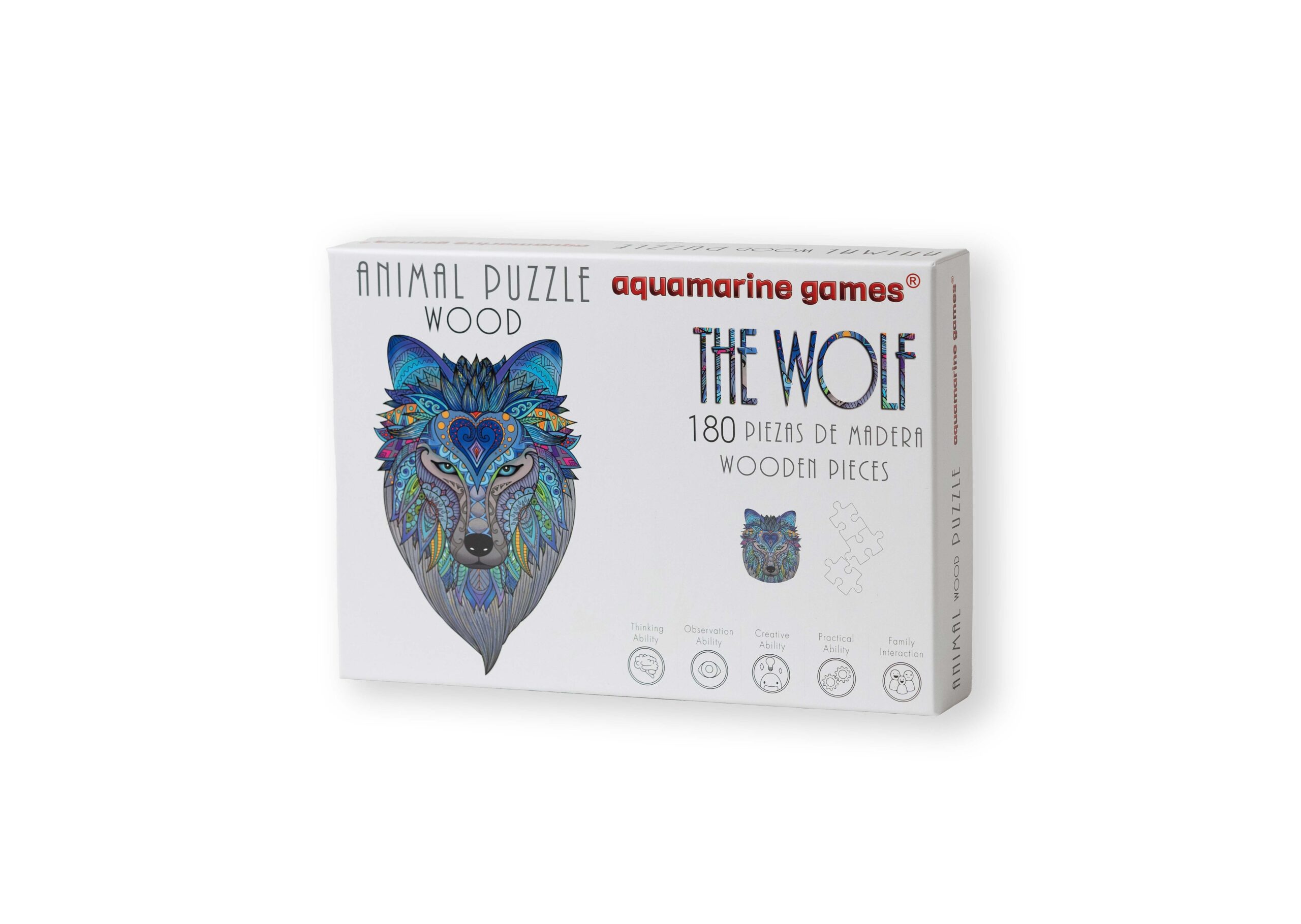 ANIMAL WOOD PUZZLE LOBO