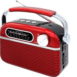RADIO VINTAGE 60s MED ROJA DIAL ANALOG. AM/FM/SW/B