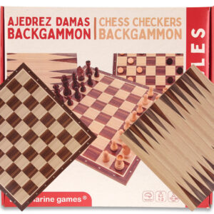 Ajedrez, Damas, Backgammon